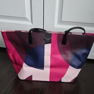Kate Spade Pink and Blue Geometric Tote